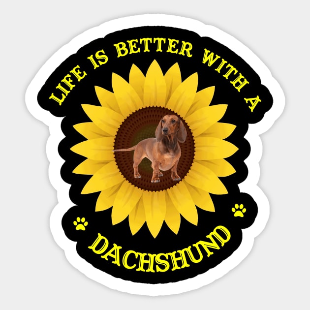 Dachshund Lovers Sticker by bienvaem